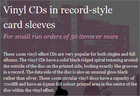 Vinylstyle CDs at Band CDs