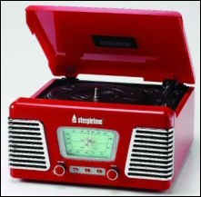 Retro 60s-Style Roxy Record Player